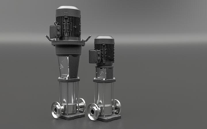 3D Film über EV Vertical Multistage Pumpe von Franklin Electric